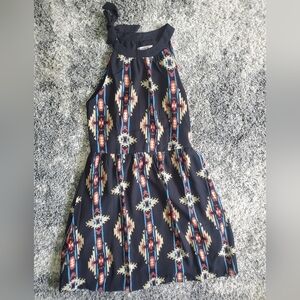 Bundle Only: Nicola Aztec print chiffon Flattering Flowy Midi women’s dress Sz M